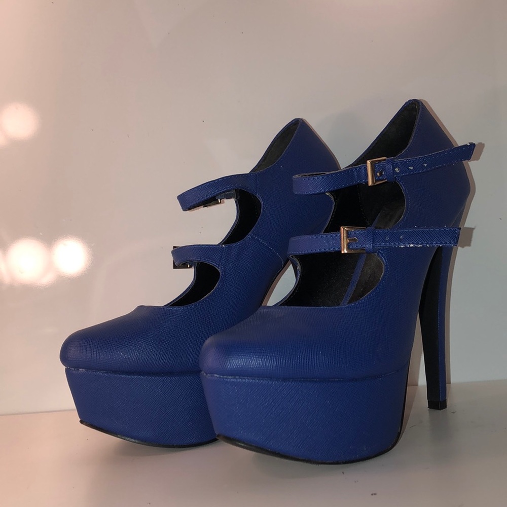 Cupid Electric Blue Heels (accepting offers)